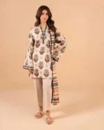 Al Karam Lawn 3 Piece Suit