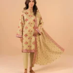 Al Karam Lawn 3 Piece Suit