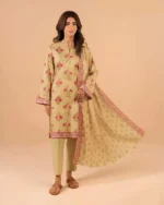 Al Karam Lawn 3 Piece Suit