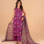 Al Karam Lawn 3 Piece Suit