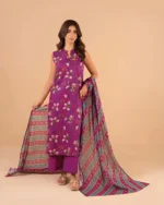 Al Karam Lawn 3 Piece Suit