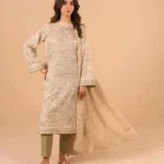 Al Karam Lawn 3 Piece Suit