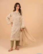 Al Karam Lawn 3 Piece Suit